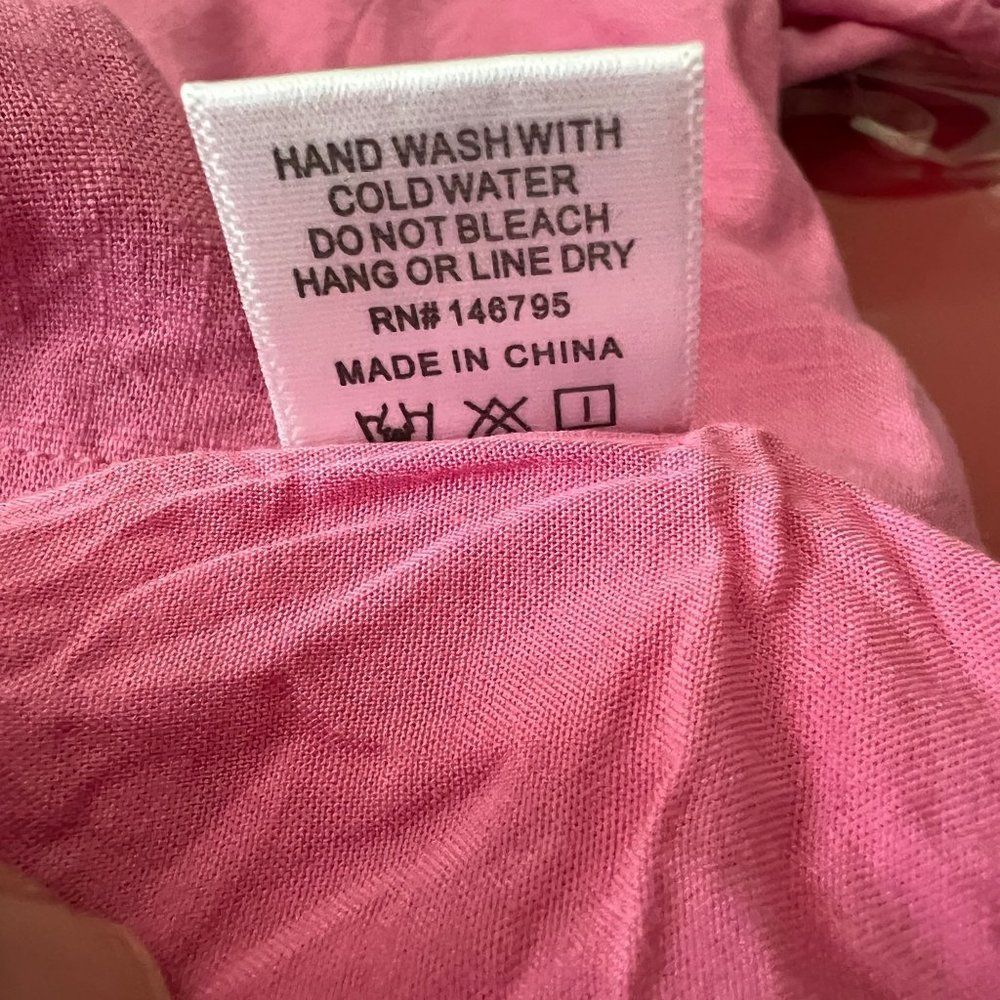 4SI3NNA Women Medium Pink Front tie Dress - Picture 6 of 7